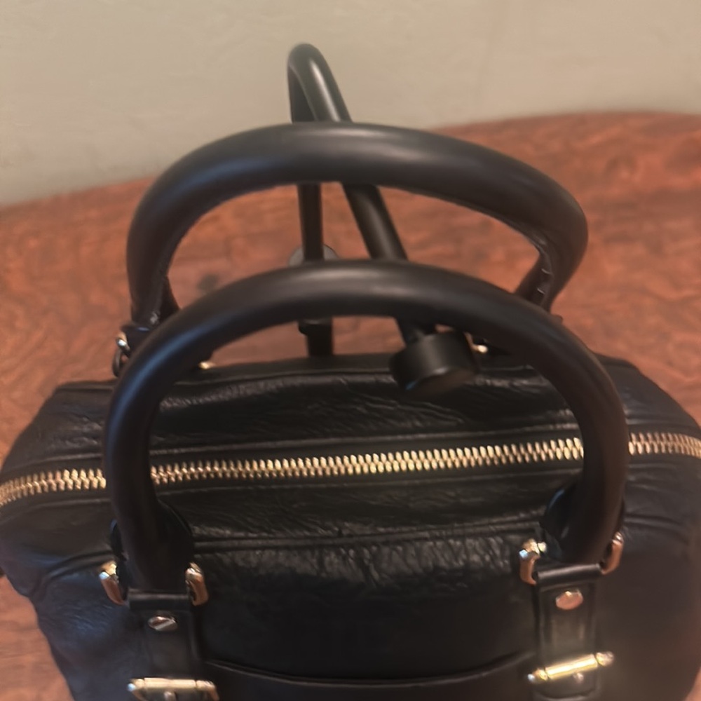 Michael Michael Kors Black Pebbled Leather Bedford Satchel - Picture 10 of 15